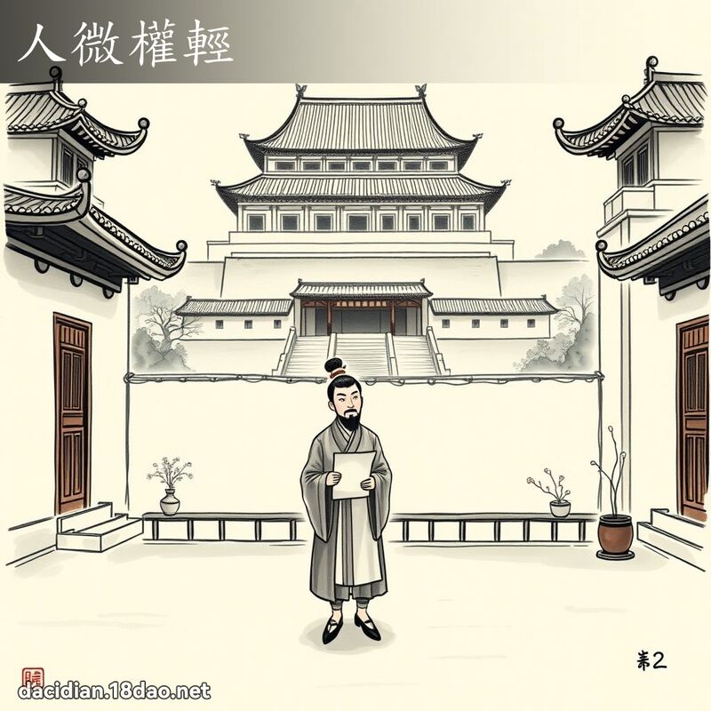 人微權輕 配图