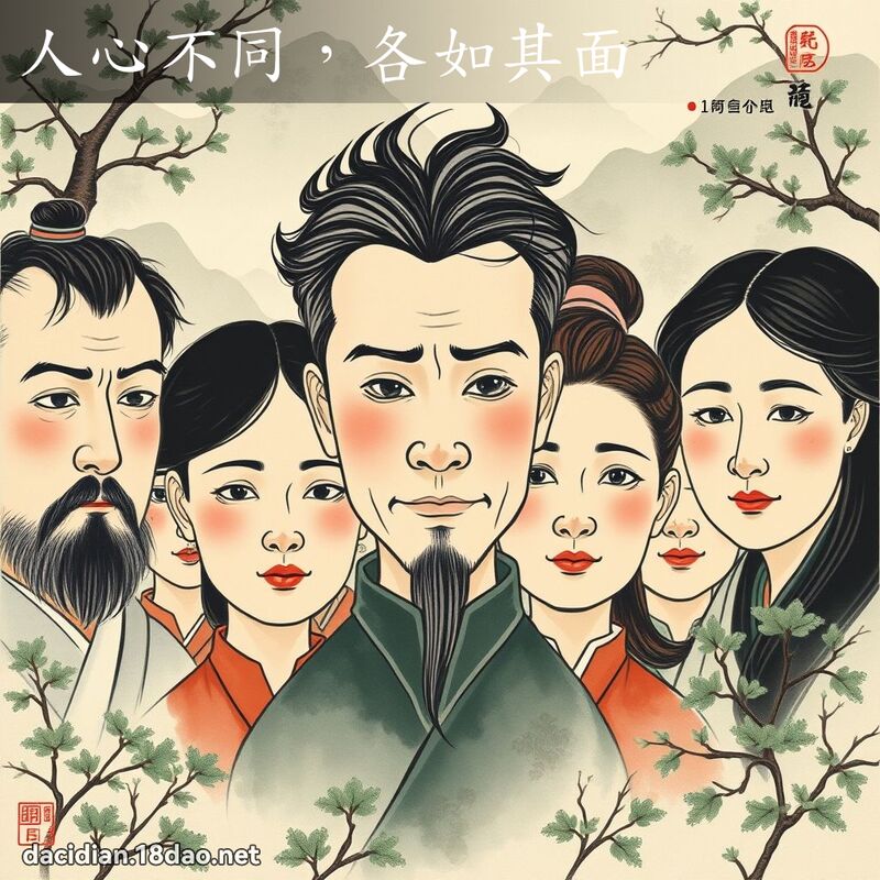 人心不同,各如其面 配图