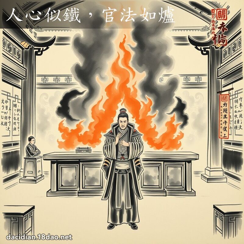 人心似鐵,官法如爐 配图