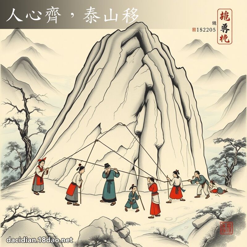 人心齊,泰山移 配图