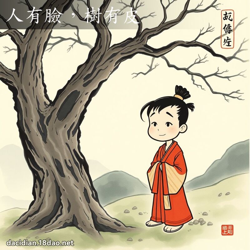 人有脸,树有皮 配图