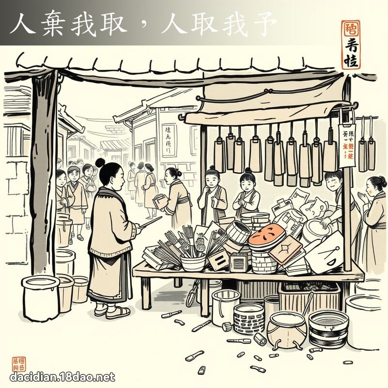 人弃我取,人取我予 配图