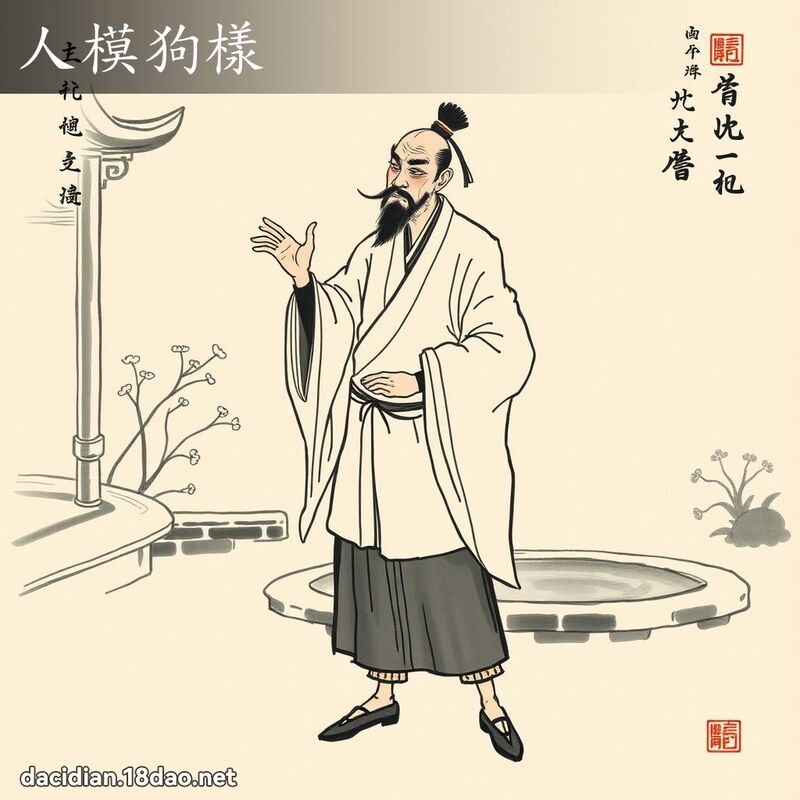 人模狗样 配图