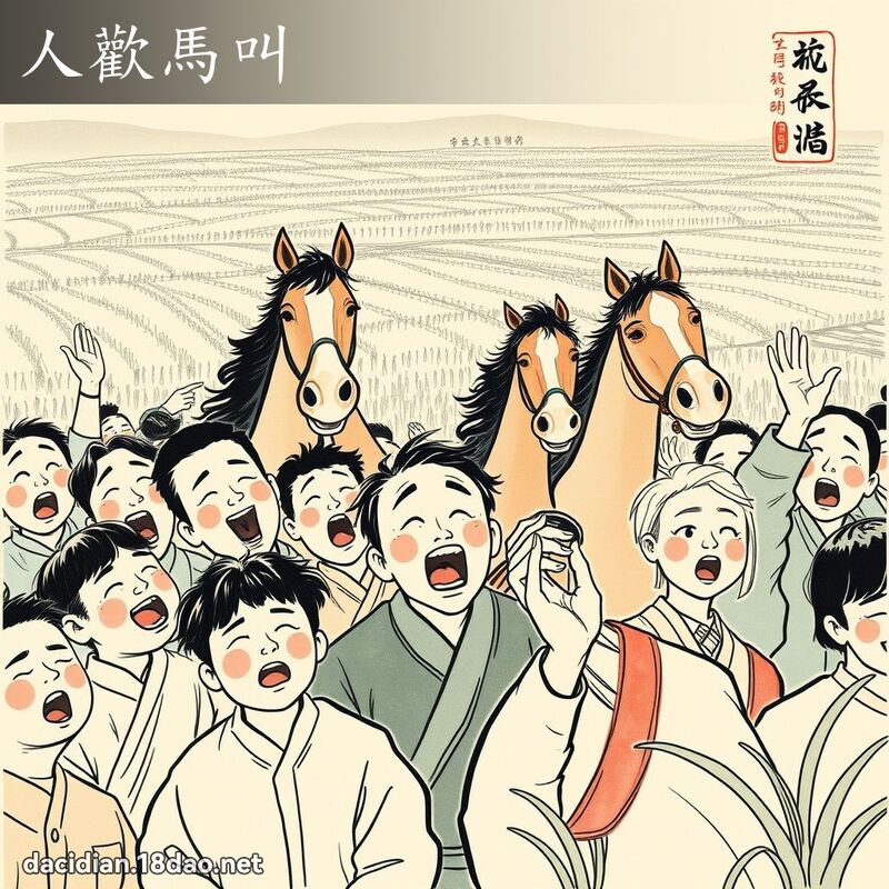 人欢马叫 配图