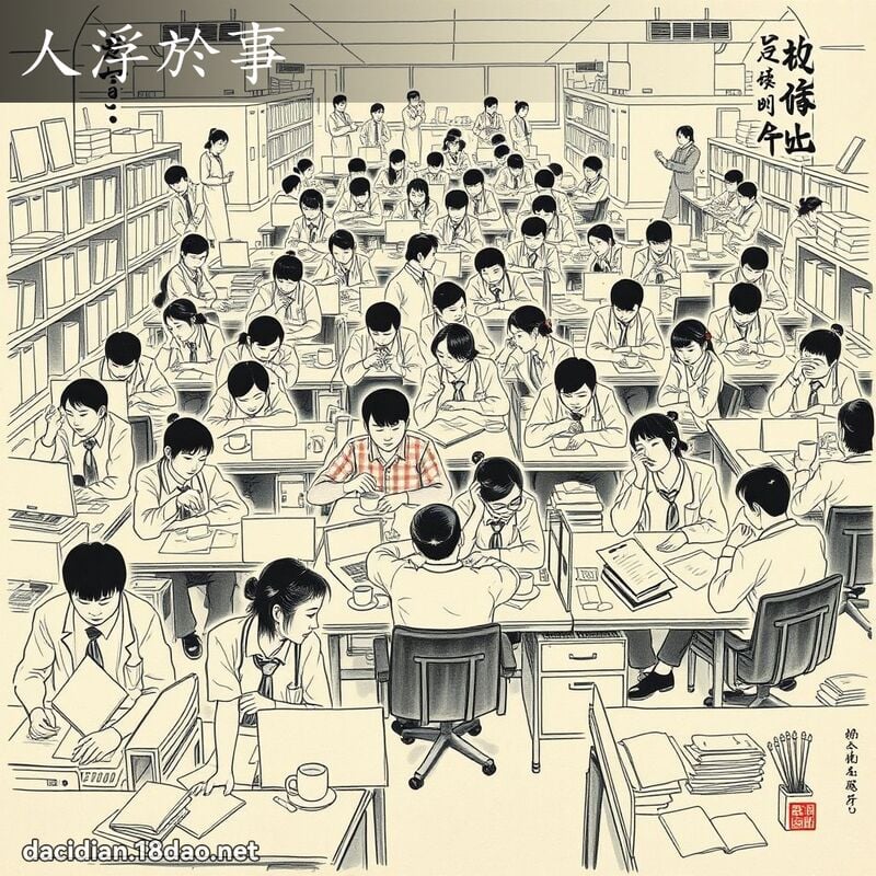 人浮於事 配图