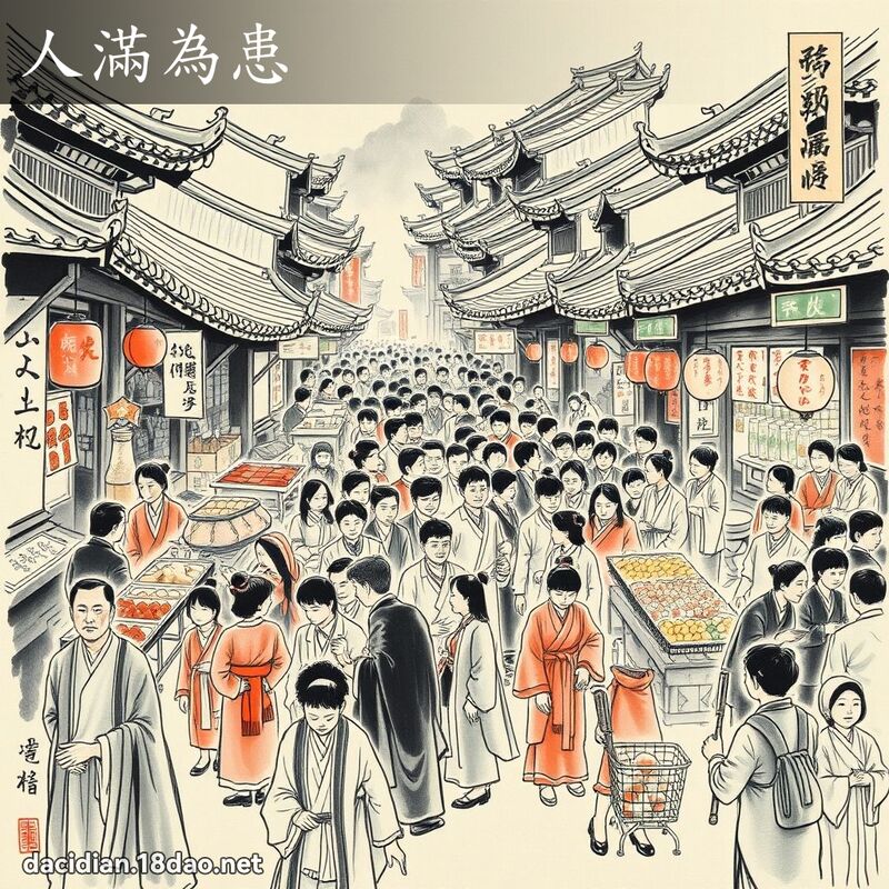 人满为患 配图