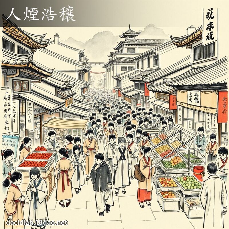人烟浩穰 配图