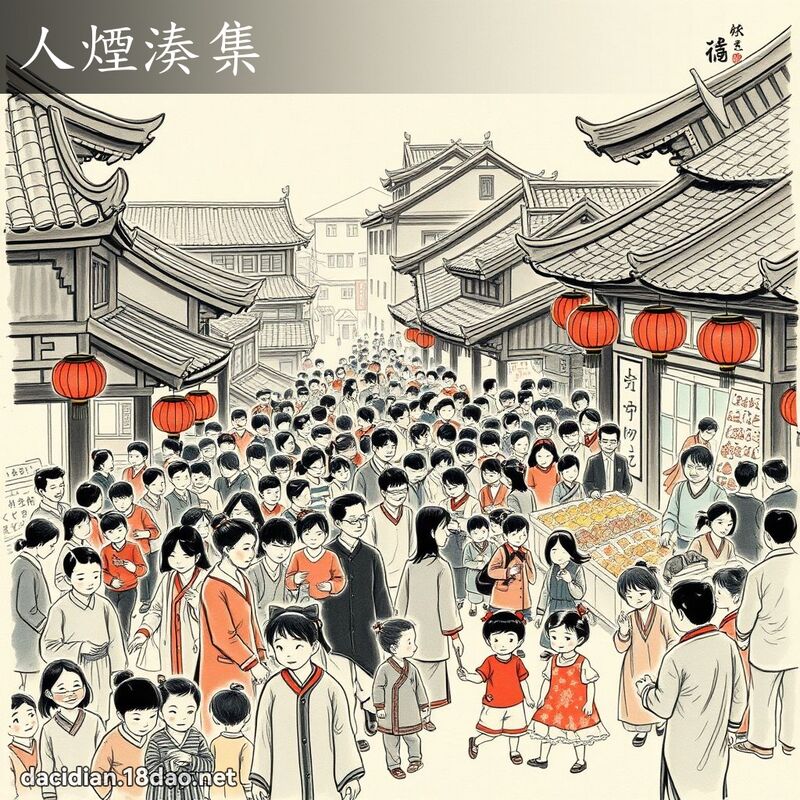 人烟凑集 配图