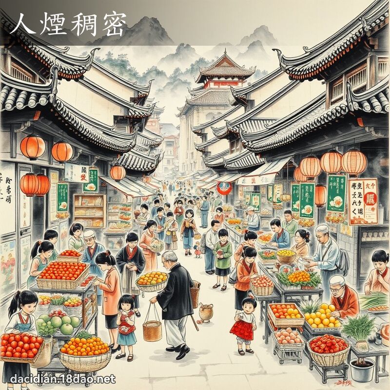 人烟稠密 配图
