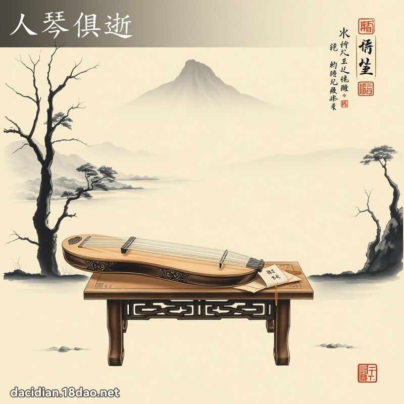 人琴俱逝 配图