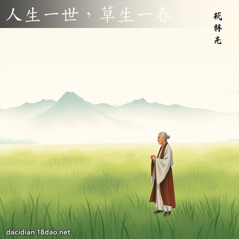 人生一世,草生一春 配图