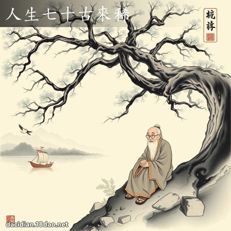 人生七十古来稀 配图