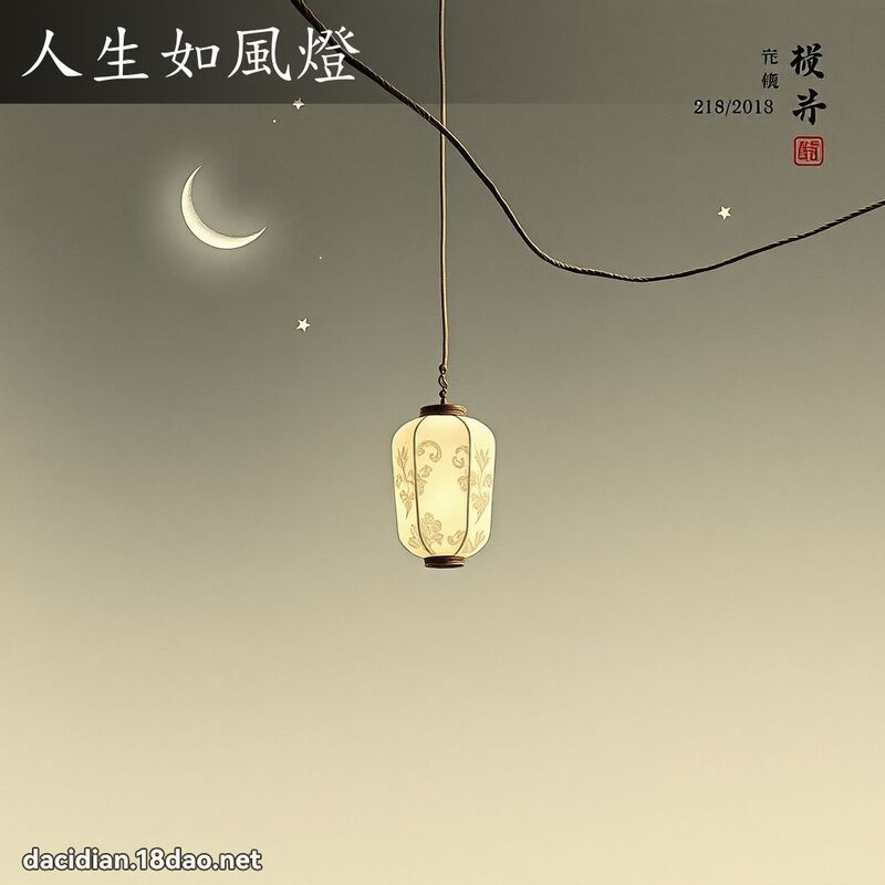 人生如风灯 配图