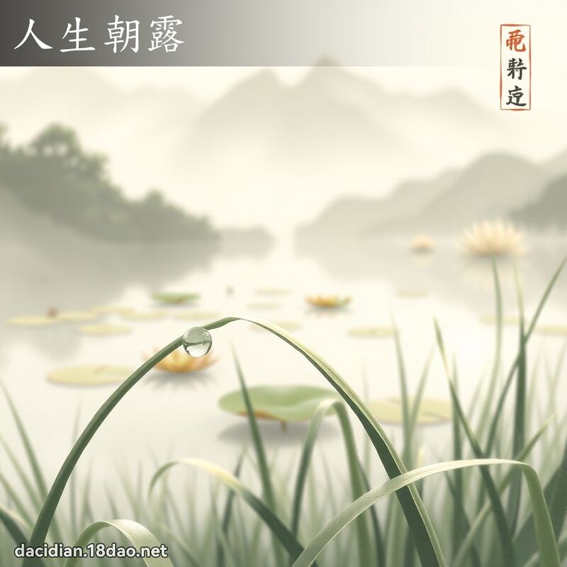 人生朝露 配图