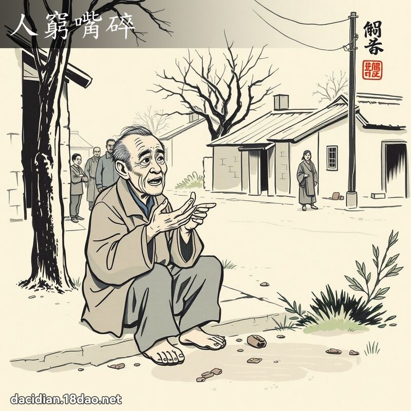 人穷嘴碎 配图