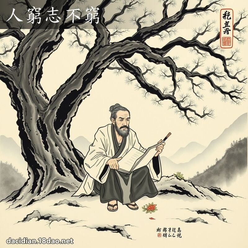 人穷志不穷 配图