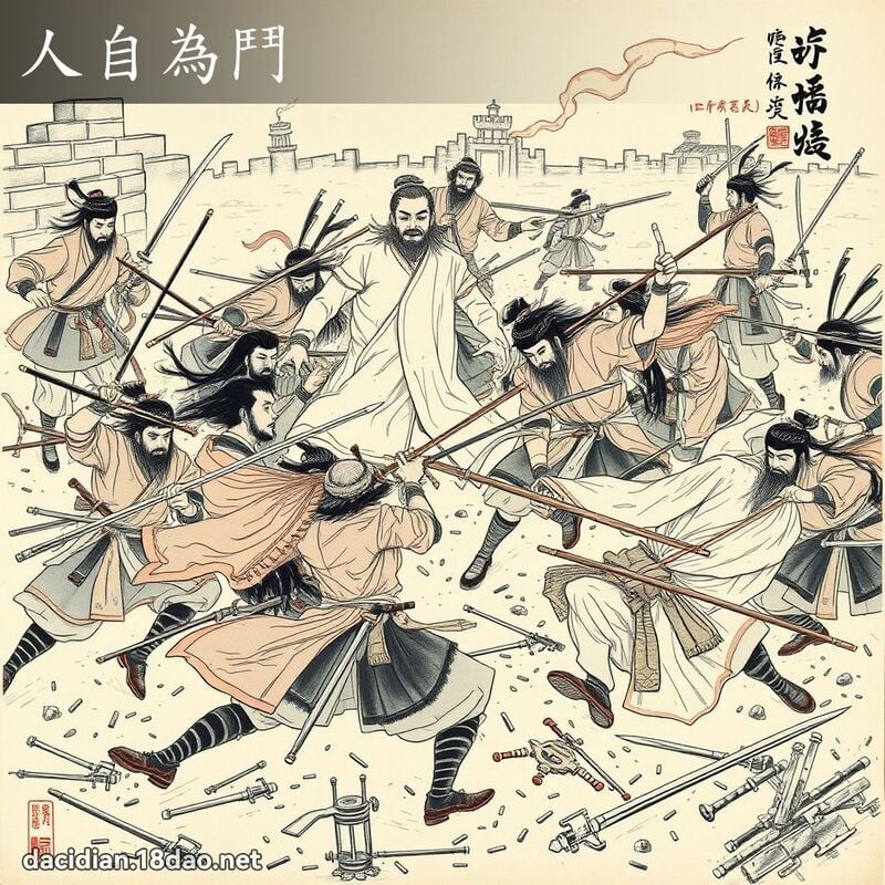 人自为斗 配图