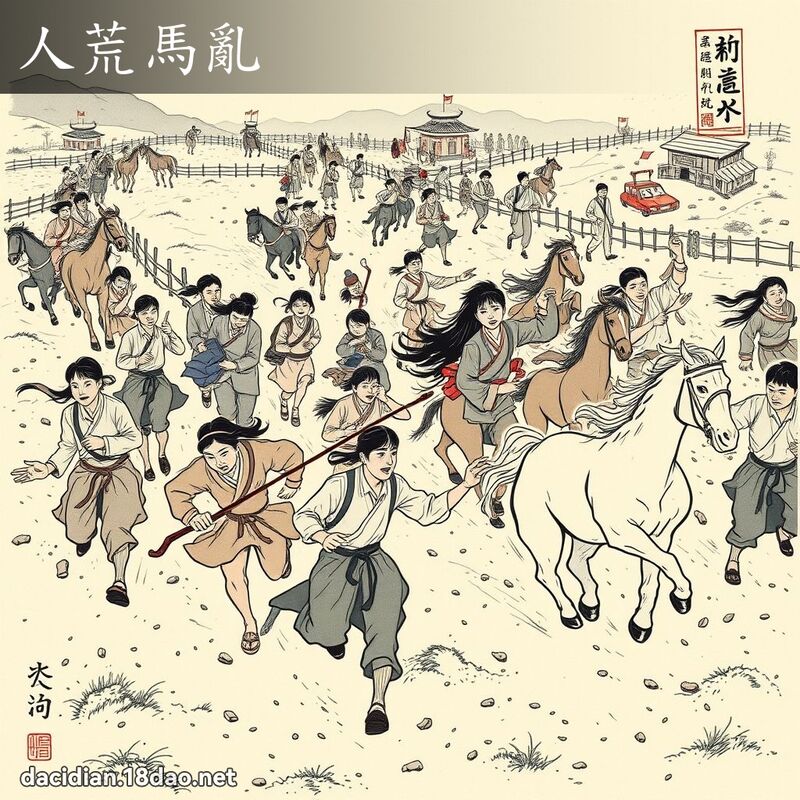 人荒马乱 配图
