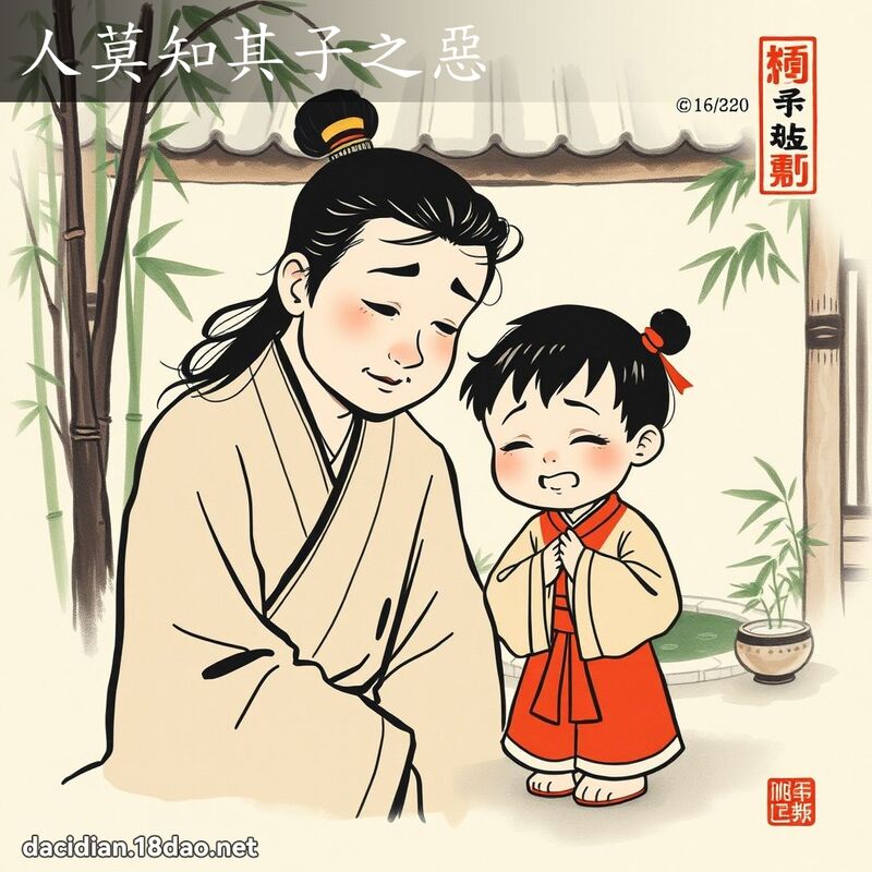 人莫知其子之恶 配图