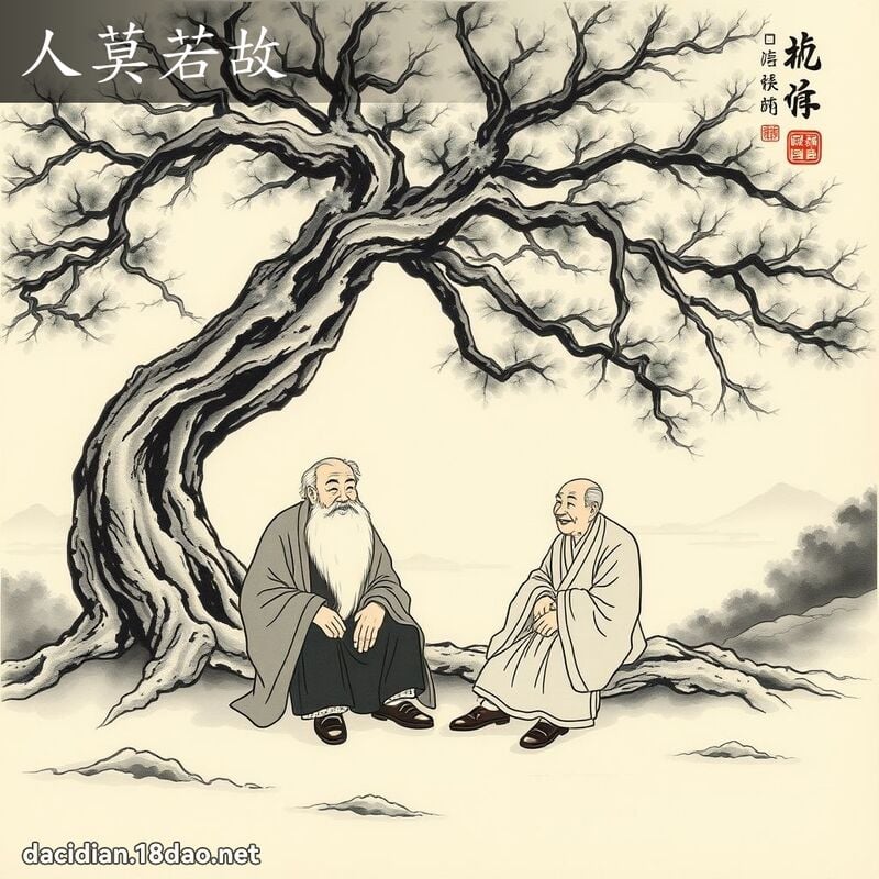 人莫若故 配图