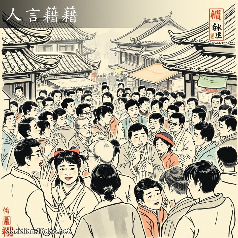 人言藉藉 配图