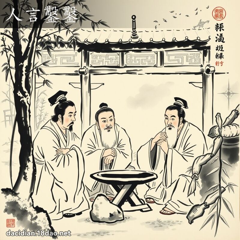 人言凿凿 配图