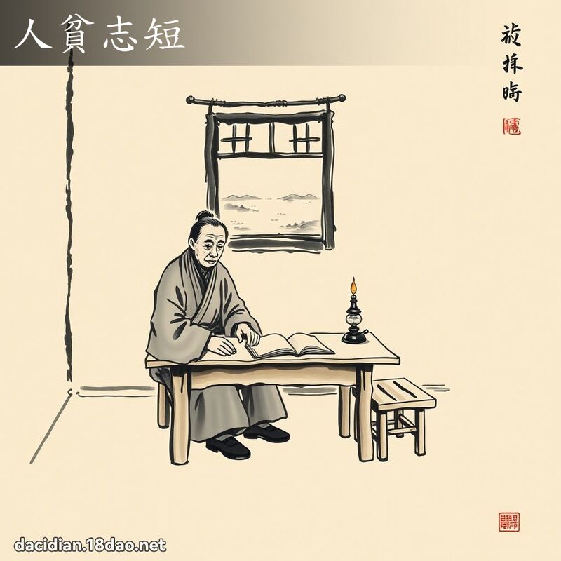 人贫志短 配图