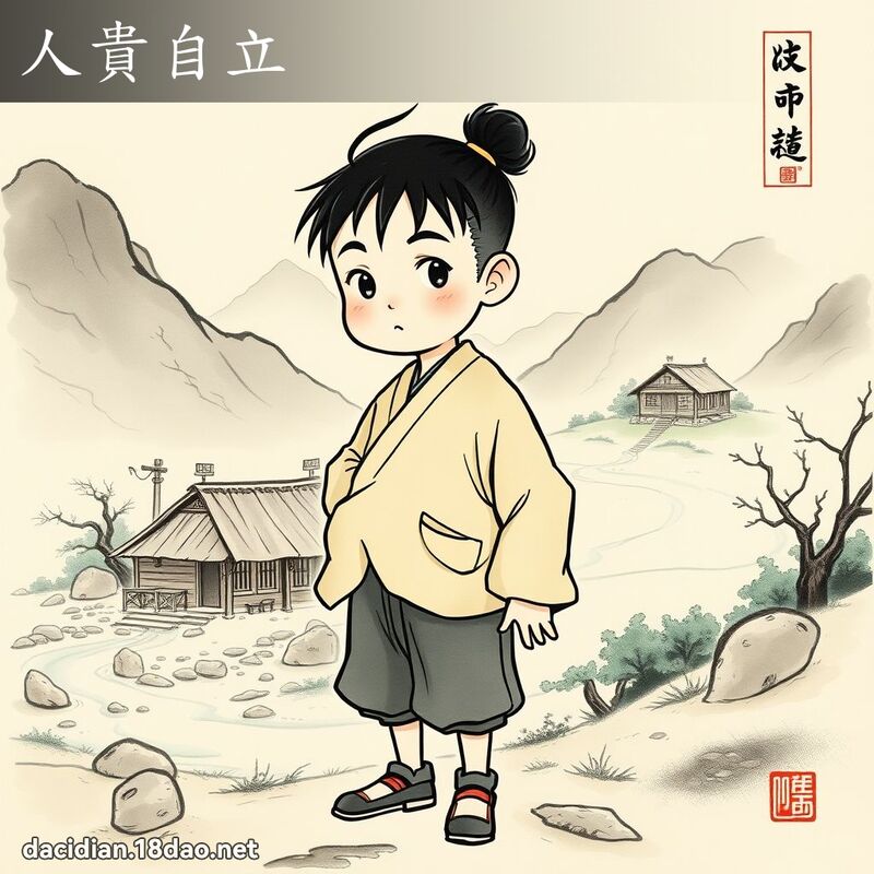人贵自立 配图