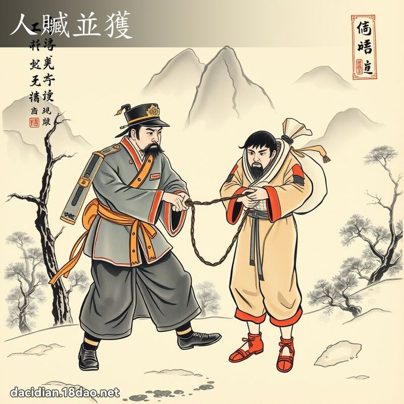 人赃並获 配图