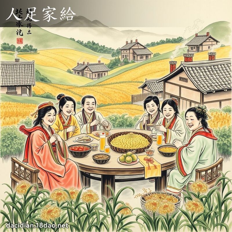 人足家给 配图