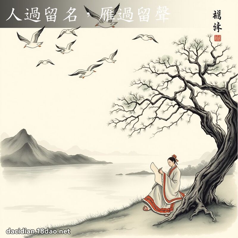 人过留名,雁过留声 配图