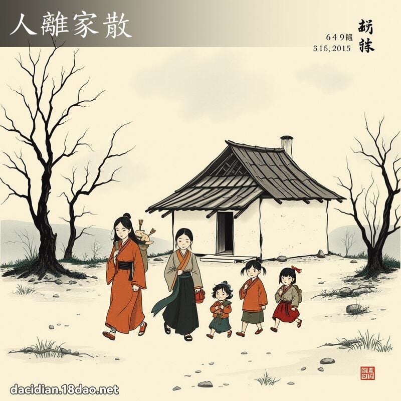 人离家散 配图