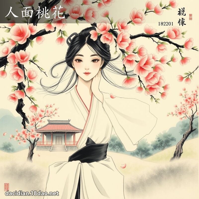 人面桃花 配图