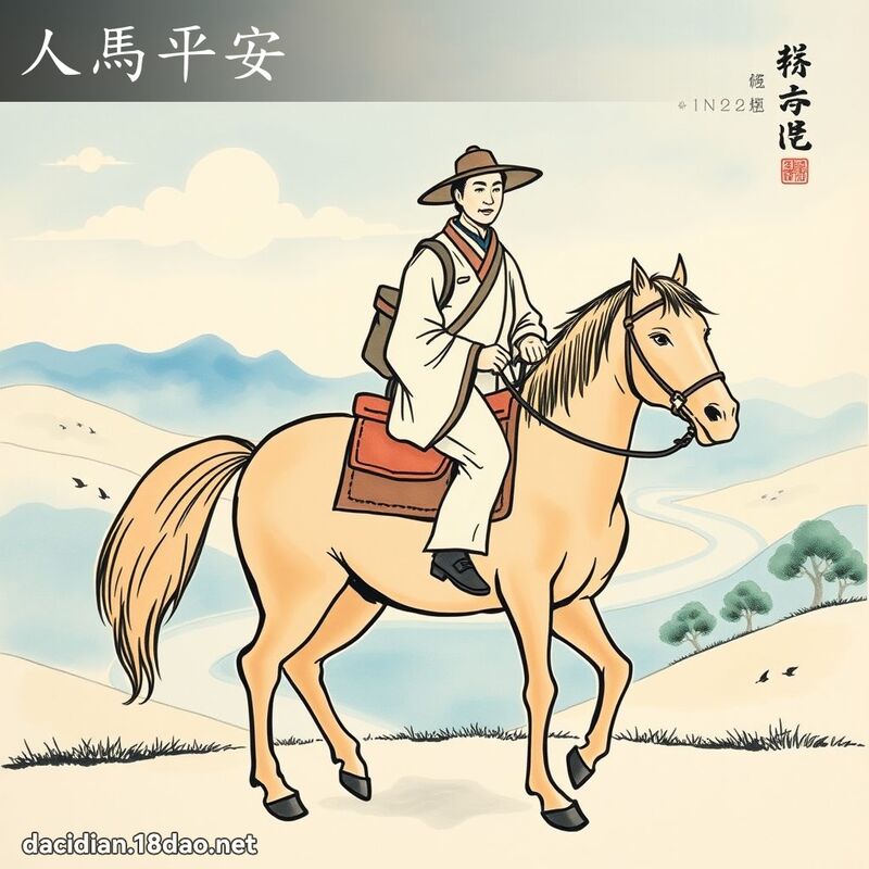 人马平安 配图