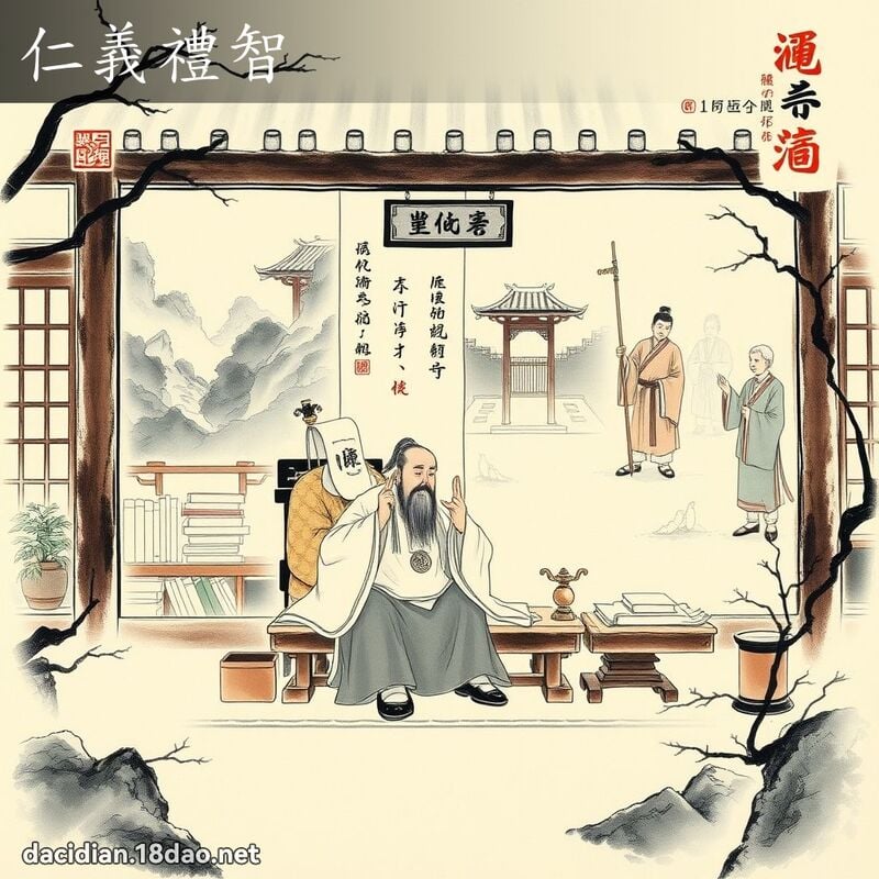 仁义礼智 配图