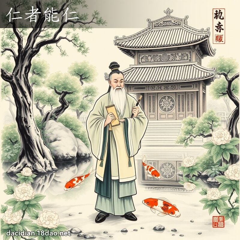 仁者能仁 配图