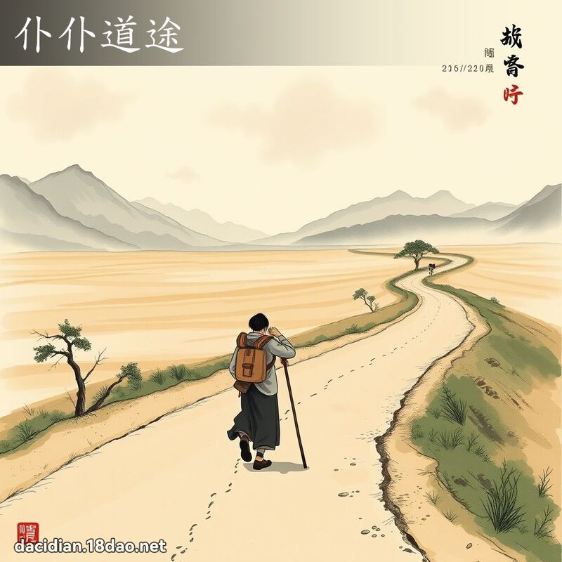 仆仆道途 配图