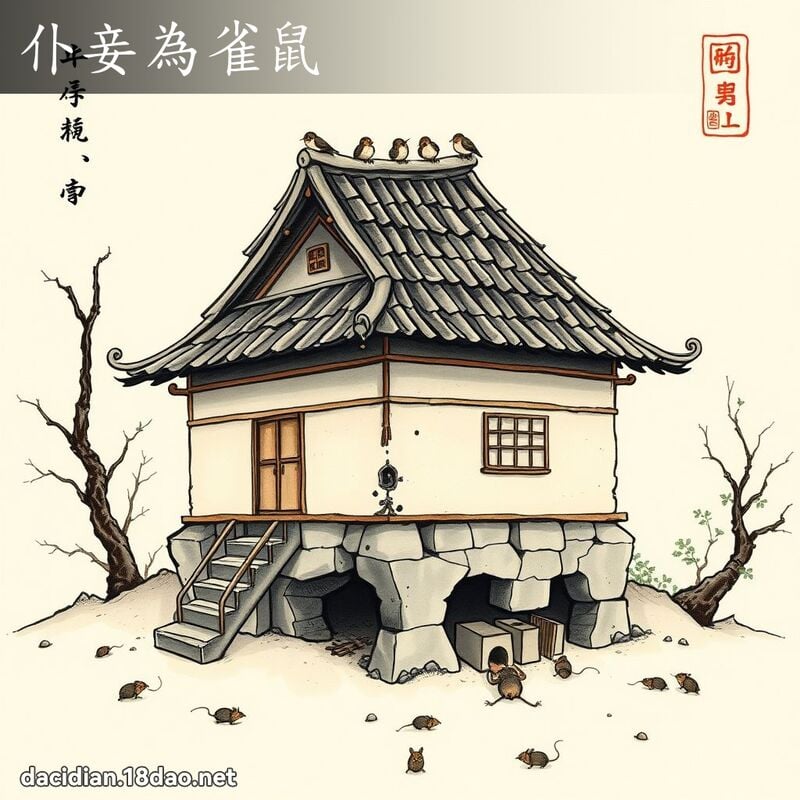 仆妾为雀鼠 配图