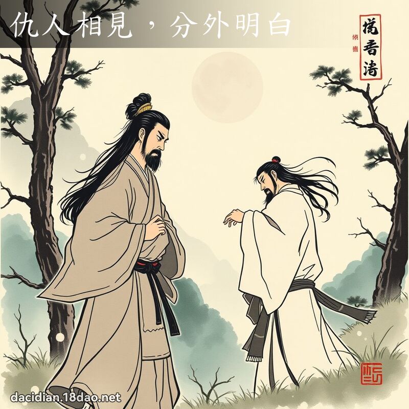仇人相见,分外明白 配图