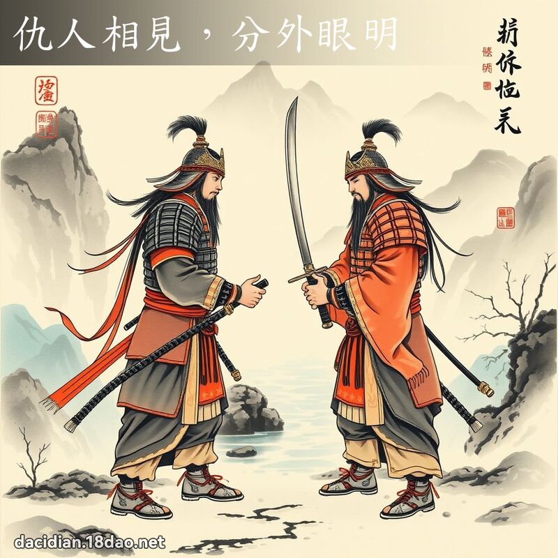仇人相见,分外眼明 配图
