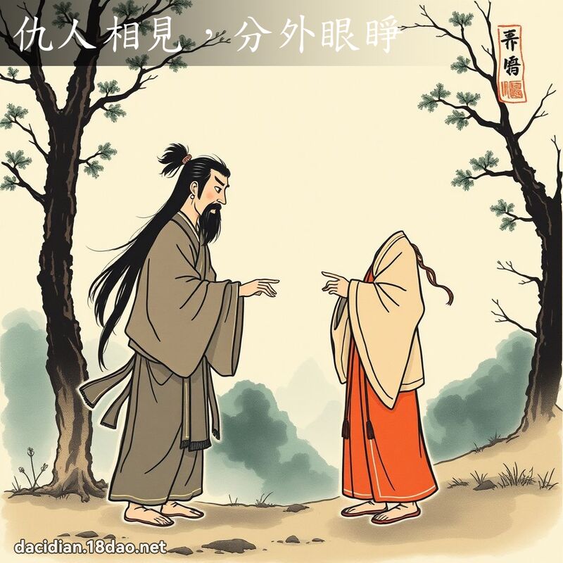 仇人相见,分外眼睁 配图
