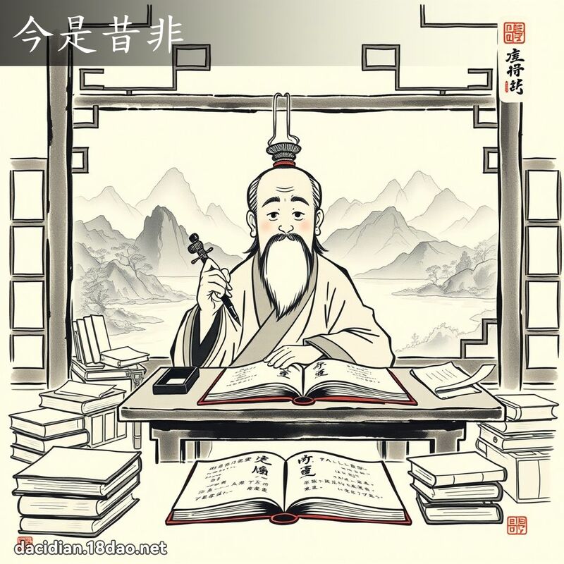 今是昔非 配图