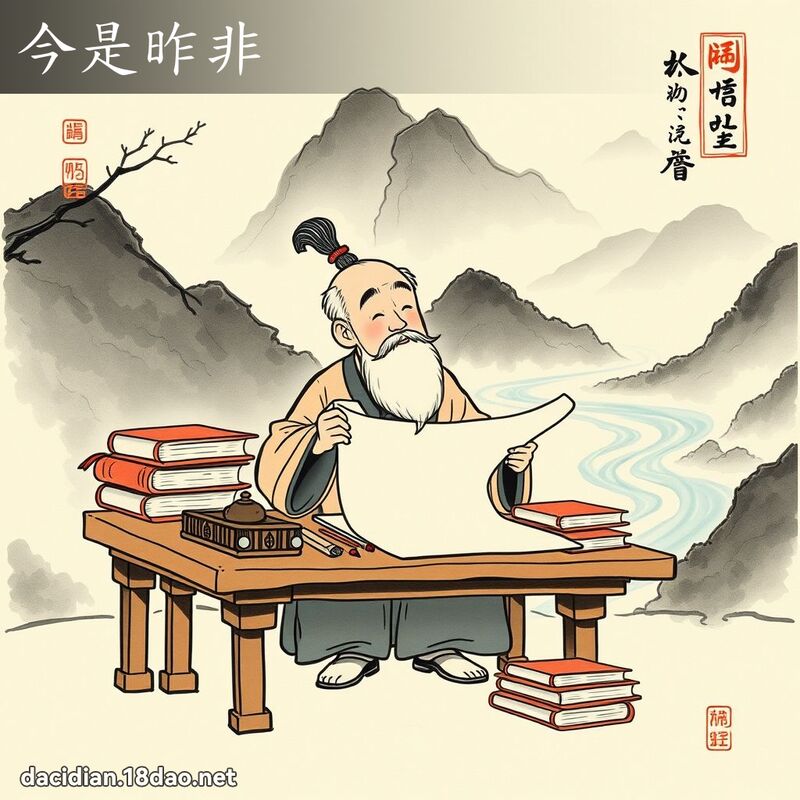 今是昨非 配图