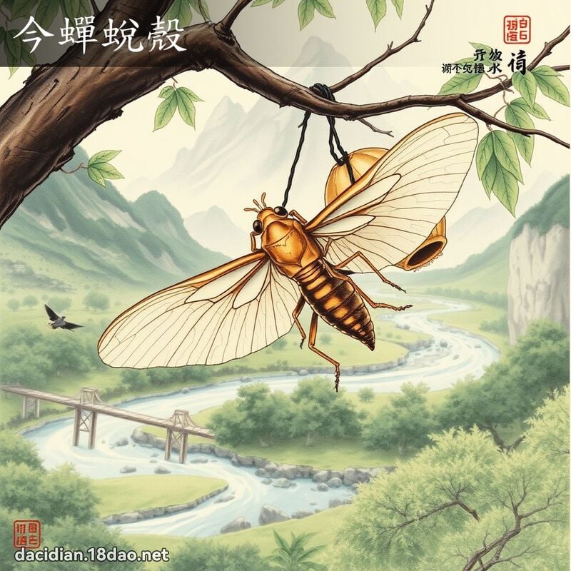 今蝉蜕壳 配图