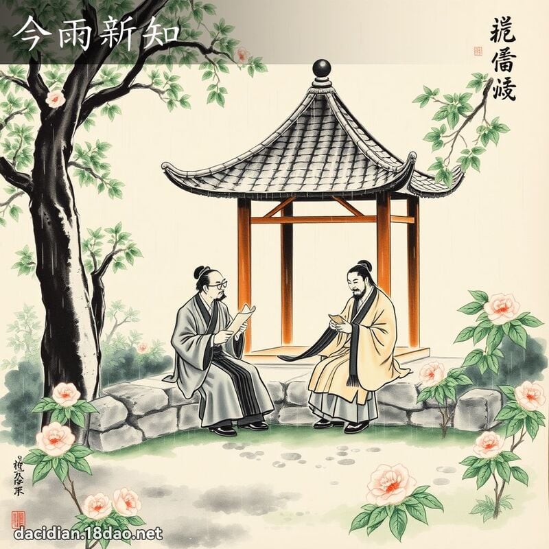 今雨新知 配图