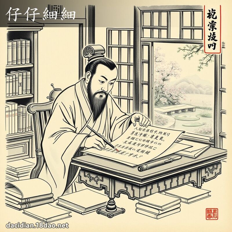 仔仔细细 配图