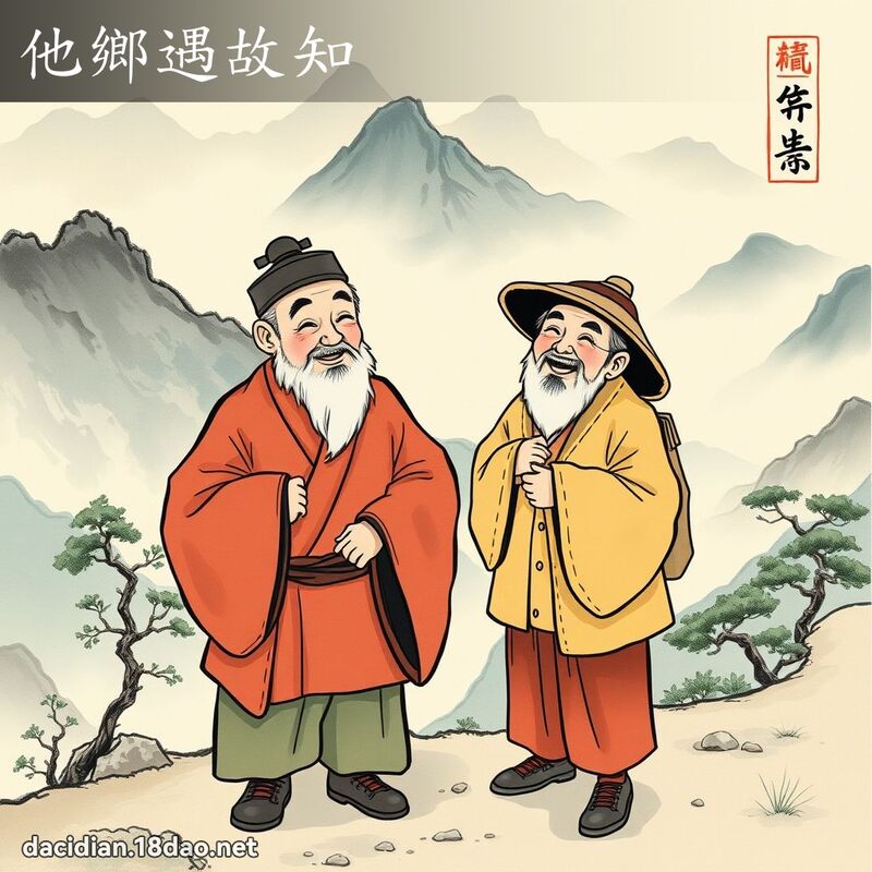 他乡遇故知 配图