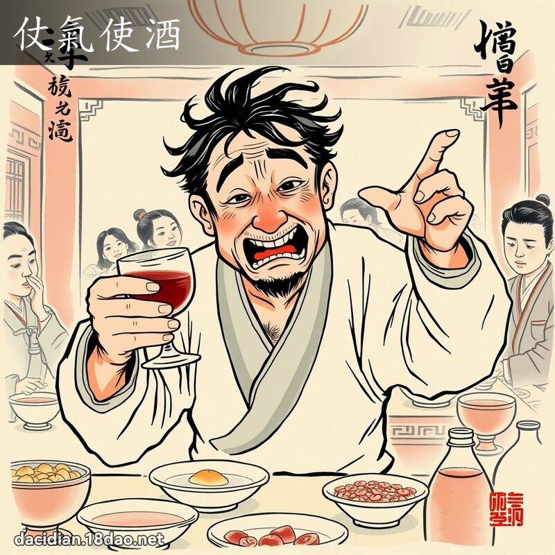 仗气使酒 配图