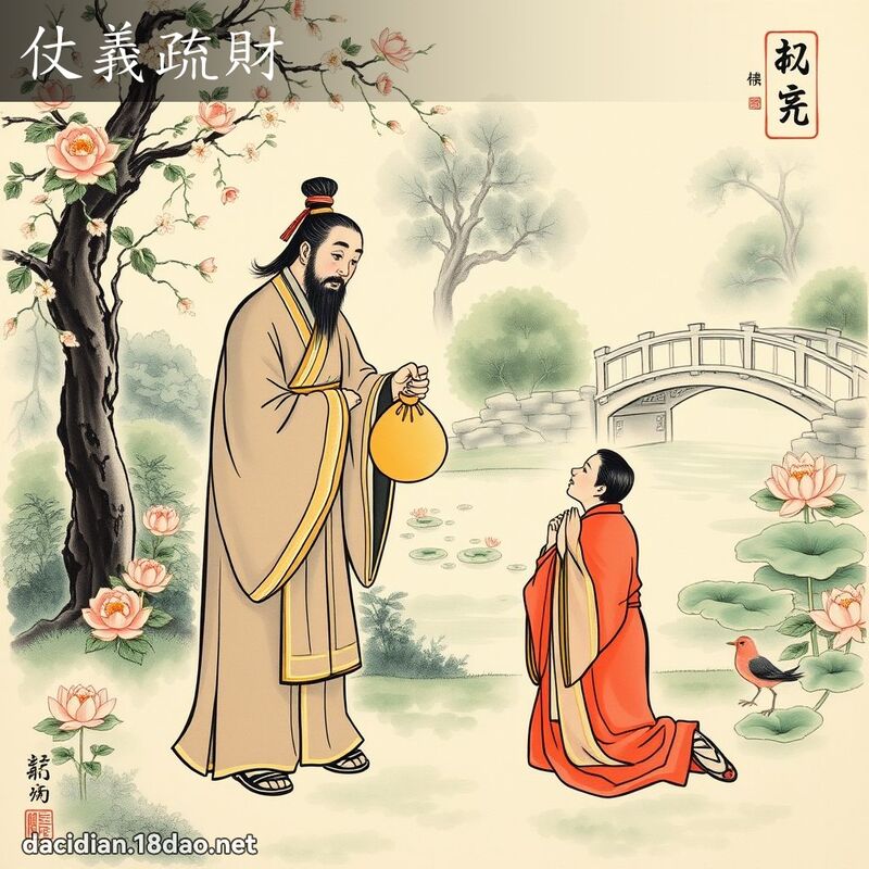 仗义疏财 配图