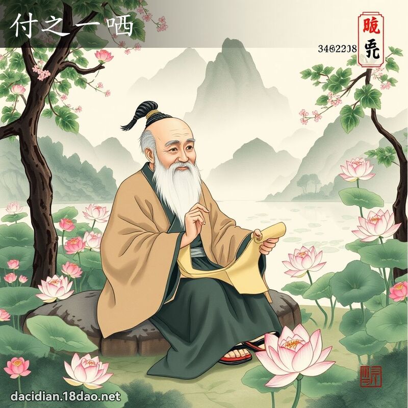 付之一哂 配图